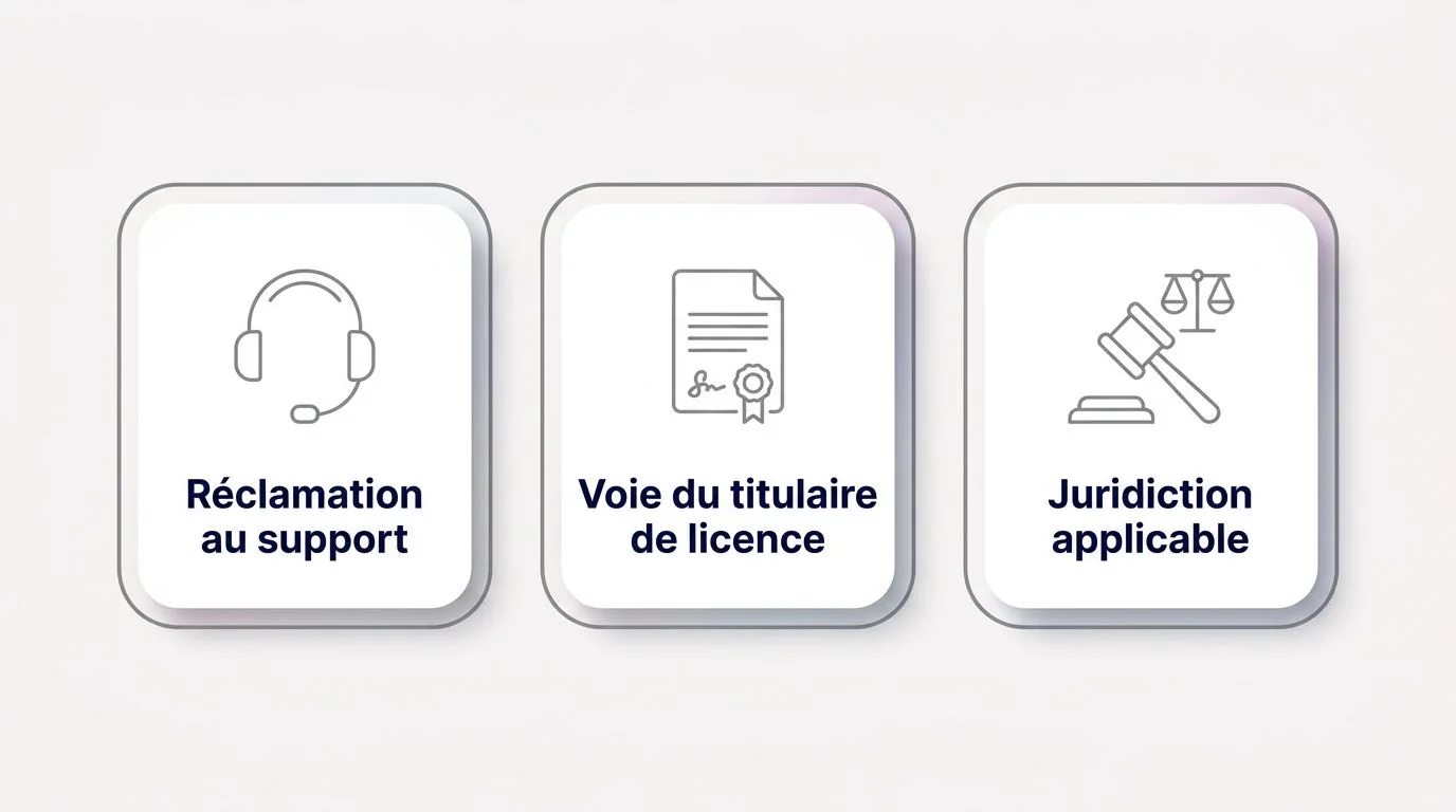 Règlement des paris, changements de compte et réclamations